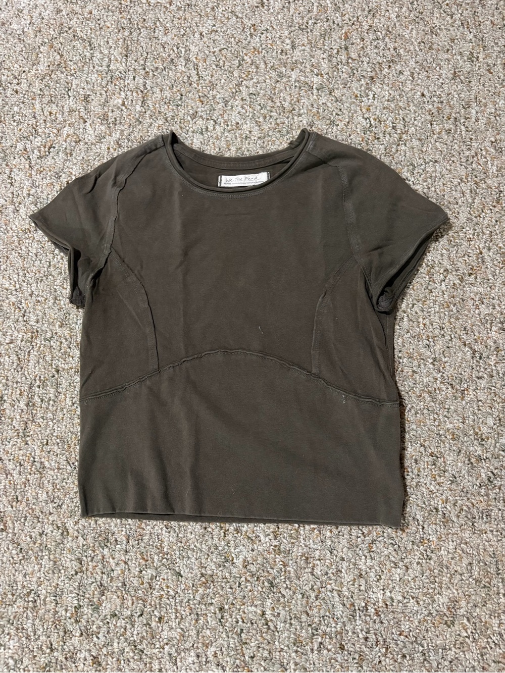 Gray FREE PEOPLE short sleeve shirt